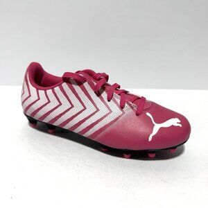 Puma Girls Tacto II FG Soccer Shoes Pink Size 2.5 M Big Kid